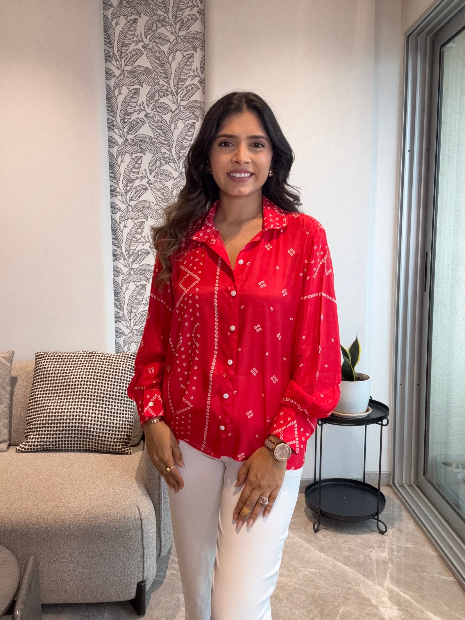 Bandhani Print-Red